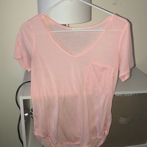 Pink v neck